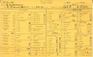 WPA household census for 212 N GRAND, Los Angeles