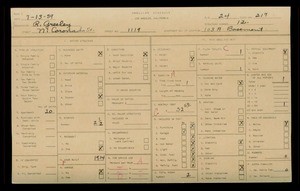 WPA household census for 1119 N CORONADO STREET, Los Angeles