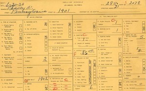 WPA household census for 1901 PENNSYLVANIA, Los Angeles