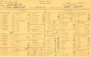 WPA household census for 230 N OLIVE, Los Angeles
