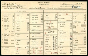 WPA household census for 1620 GRIFFITH AVE, Los Angeles