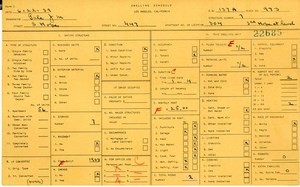 WPA household census for 447 S HOPE, Los Angeles