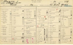 WPA household census for 419 W SUNSET BLVD, Los Angeles