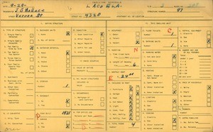 WPA household census for 4320 VERONA STREET, Los Angeles County