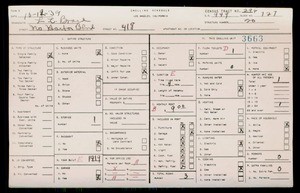 WPA household census for 418 N HARBOR BLVD, Los Angeles County