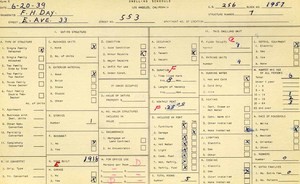WPA household census for 553 E AVENUE 33, Los Angeles