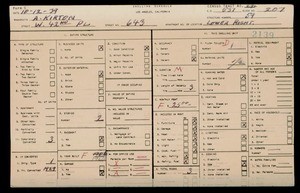 WPA household census for 643 W 42ND, Los Angeles County