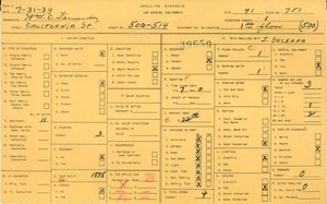 WPA household census for 500 CALIFORNIA, Los Angeles
