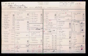 WPA household census for 3509 OCEAN VIEW AVENUE, Los Angeles