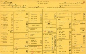 WPA household census for 1133 S HOPE, Los Angeles