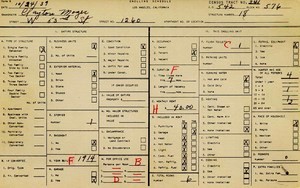 WPA household census for 1260 W 53RD, Los Angeles