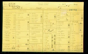 WPA household census for 1325 SHATTO ST, Los Angeles