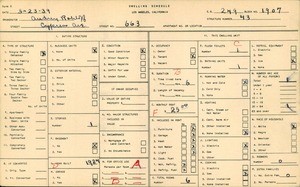 WPA household census for 663 CYPRESS AVE, Los Angeles