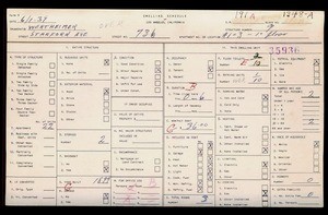 WPA household census for 736 STANFORD, Los Angeles