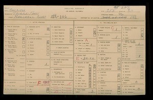 WPA household census for 144 MARSHALL COURT, Los Angeles County