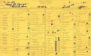 WPA household census for 1303 LUCILE, Los Angeles