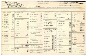 WPA household census for 321 EAST 115TH STREET, Los Angeles County
