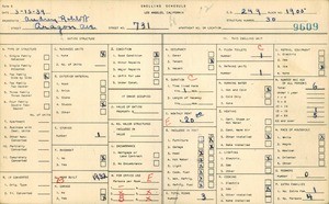 WPA household census for 731 ARAGON AVE, Los Angeles