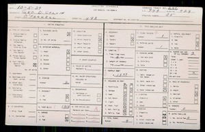WPA household census for 498 O'FARRELL ST, Los Angeles County