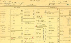 WPA household census for 459 N FRESNO, Los Angeles
