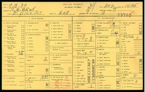 WPA household census for 548 EAST PICO STREET, Los Angeles