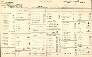 WPA household census for 2144 WEST 84TH PLACE, Los Angeles County