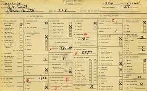 WPA household census for 228 SAN BENITO, Los Angeles