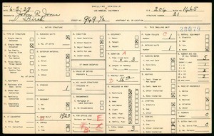 WPA household census for 949 1/2 BIRCH, Los Angeles