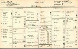 WPA household census for 1928 84TH PLACE, Los Angeles County