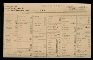 WPA household census for 362 W FLORENCE AVE, Los Angeles County