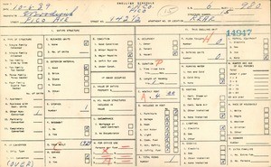 WPA household census for 142 1/2 PICO AVENUE, Los Angeles County