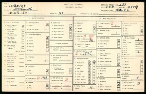 WPA household census for 117 WEST 112TH STREET, Los Angeles County