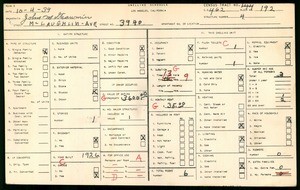 WPA household census for 3940 McLAUGHLIN AVE, Los Angeles County