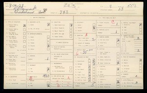 WPA household census for 743 BRADSHAWE, Los Angeles County