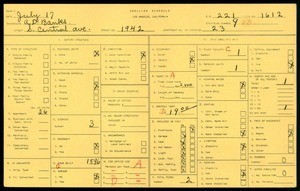 WPA household census for 1942 S CENTRAL AVE, Los Angeles