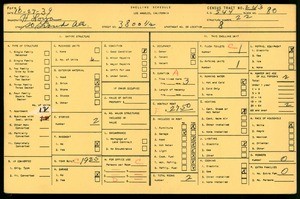 WPA household census for 3800 1/2 S GRAND AVE, Los Angeles County