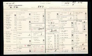 WPA household census for 847 W 8TH, Los Angeles County