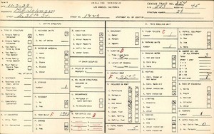 WPA household census for 1229 E 35TH STREET, Los Angeles County