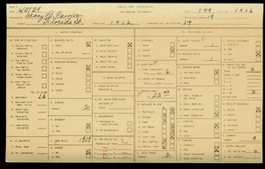 WPA household census for 1012 FLORIDA, Los Angeles