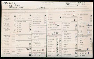 WPA household census for 2707 STONER, Los Angeles