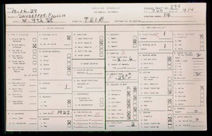 WPA household census for 951 W 9TH ST, Los Angeles County