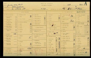 WPA household census for 224 S OLIVE STREET, Los Angeles