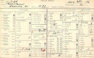 WPA household census for 4177 ZAMORA STREET, Los Angeles County