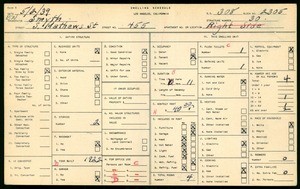 WPA household census for 455 SO MATHEWS STREET, Los Angeles