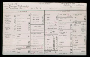 WPA household census for 3012 S CAROLINE STREET, Los Angeles County