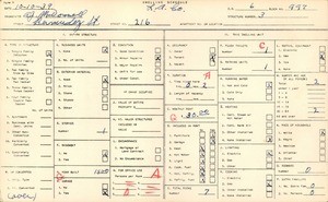 WPA household census for 216 BERMUDEZ STREET, Los Angeles County