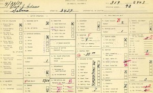 WPA household census for 3439 SABINA, Los Angeles