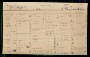 WPA household census for 227 S OLIVE STREET, Los Angeles