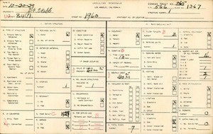WPA household census for 1960 WEST 84TH PLACE, Los Angeles County