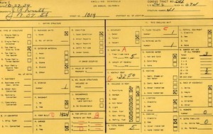 WPA household census for 1019 W 57TH, Los Angeles
